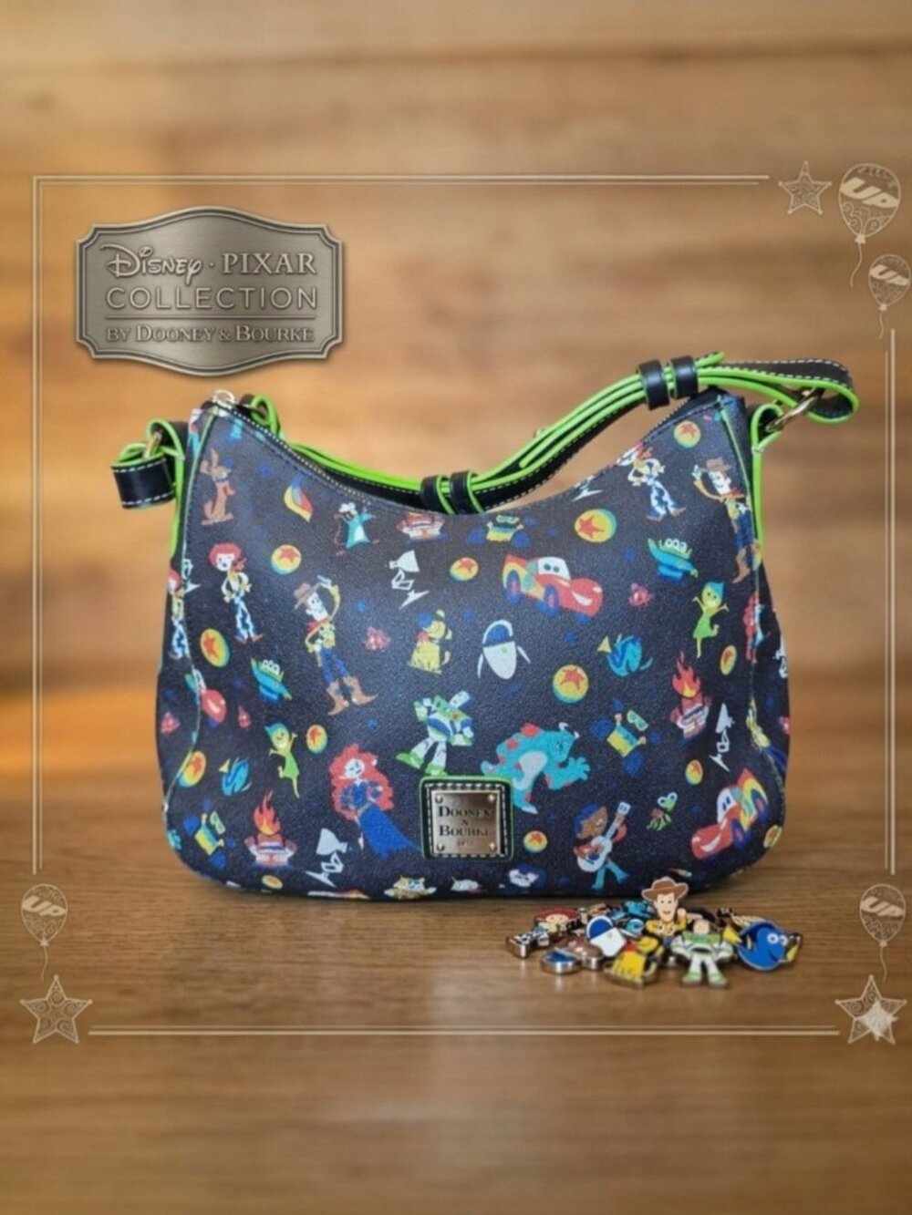 Dooney & Bourke Disney Pixar Hobo Bag Toy Story Monsters Inc Shoulder Purse - Picture 2 of 16